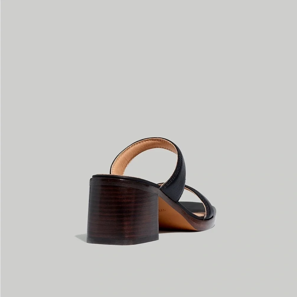 NEW Madewell The Saige Double-Strap Sandal in Leather NK041